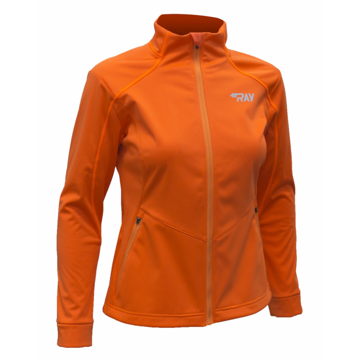 Куртка RAY (Woman)  оранжевый оранжевая молния оранжевый шов  фото 1