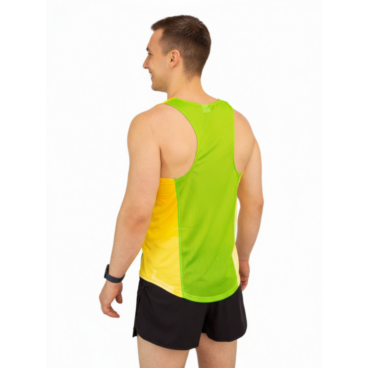 Майка спортивная RAY (Men) принт "Ice-yellow" фото 2