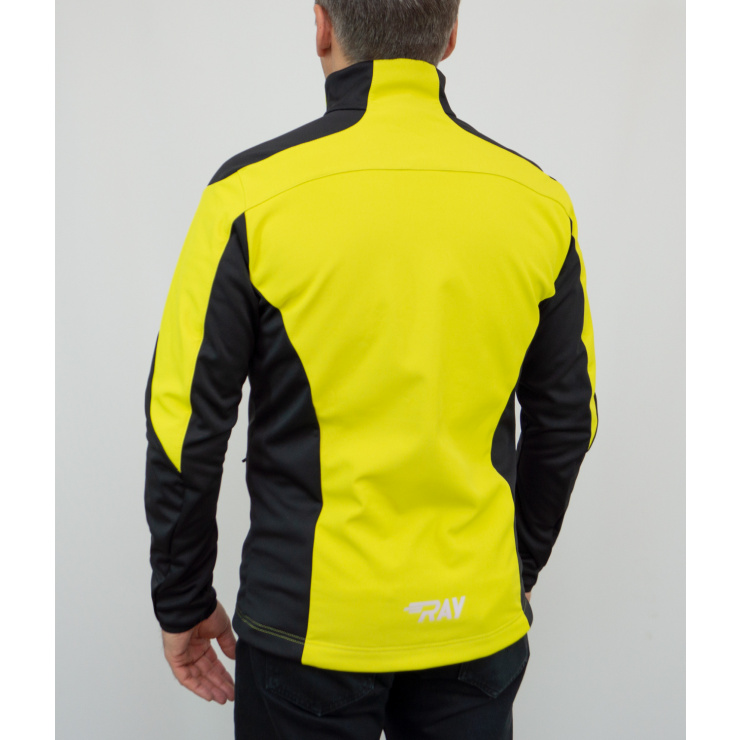 Куртка разминочная RAY WS модель RACE (UNI) желтый/черный с/о молния  фото 2