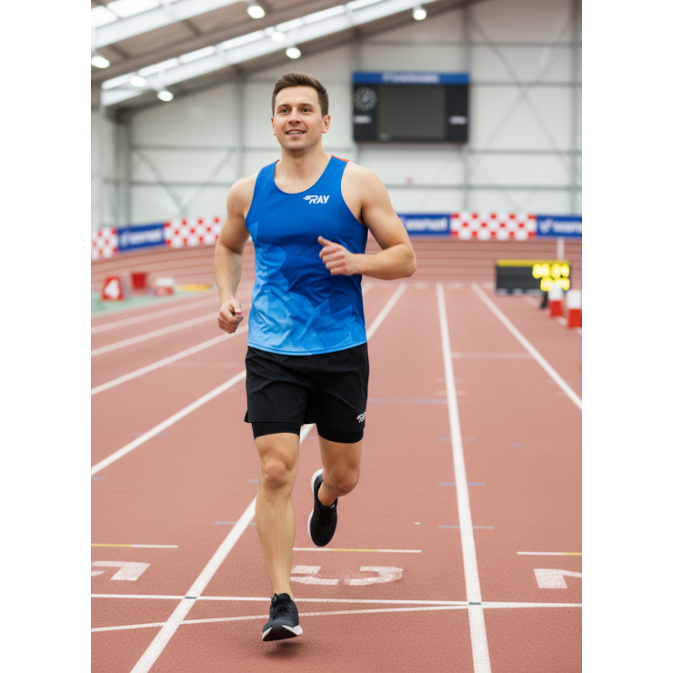 Майка спортивная RAY (Men) принт "Ice-blue" фото 4