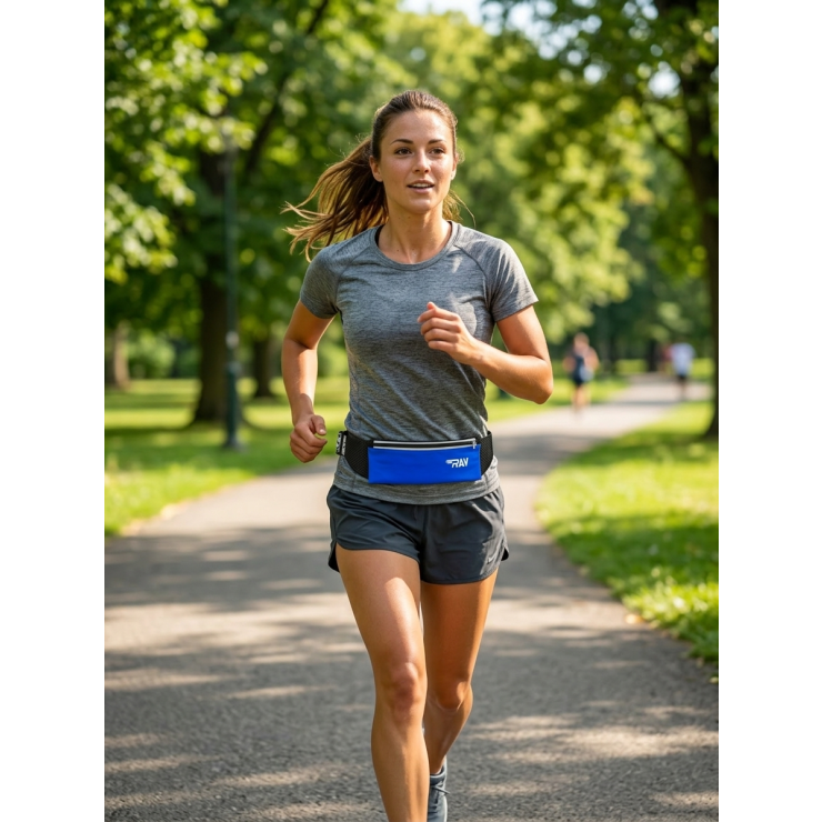 Сумка поясная RAY узкая, василек фото 7