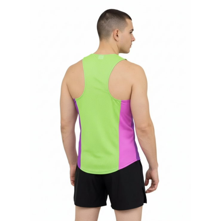 Майка спортивная RAY (Men) принт "Ice-purple" фото 2