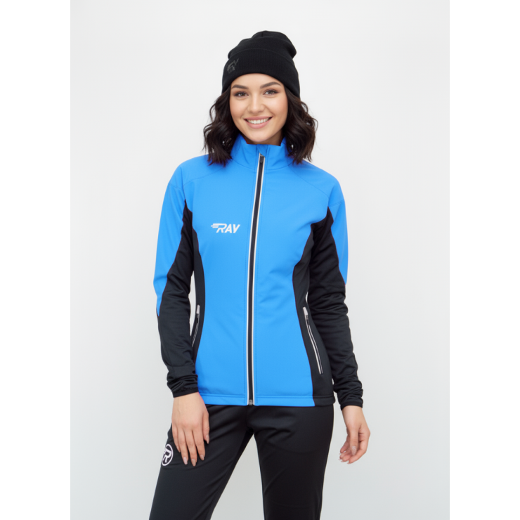 Куртка разминочная RAY WS модель PRO RACE (Women) бирюза/черный с/о молния фото 1