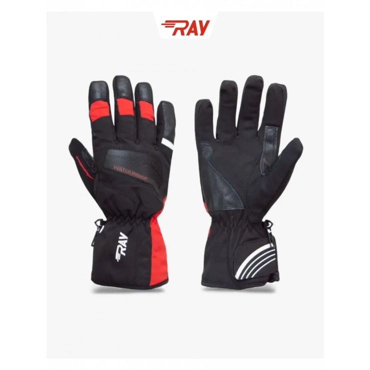 Перчатки RAY зимние черный/красный фото 1