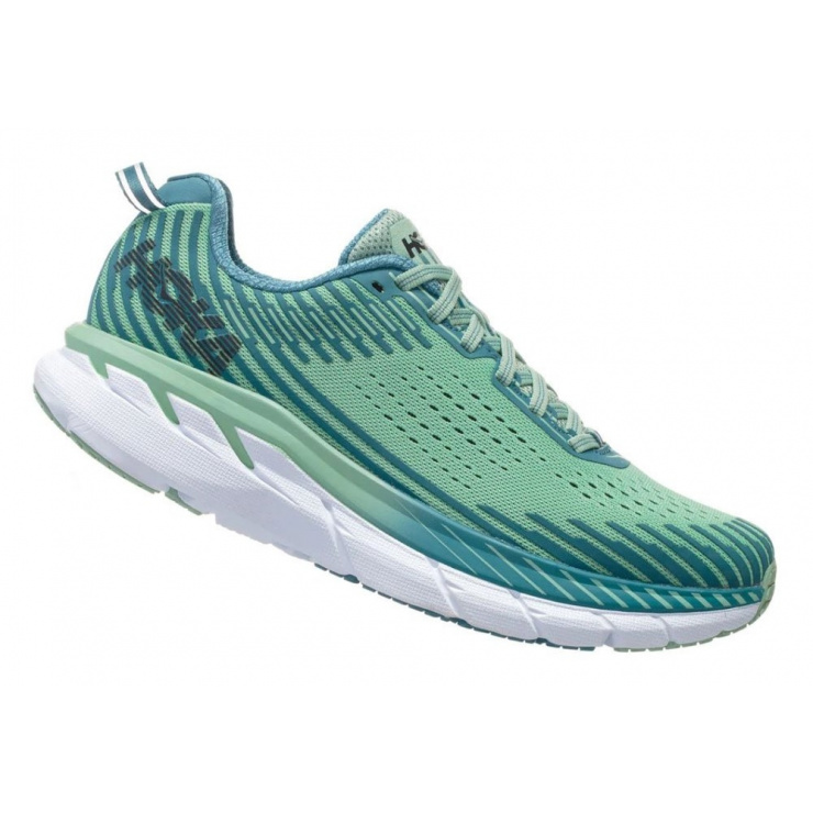 Кроссовки женские Hoka W CLIFTON 5 LICHEN / STORM BLUE фото 2