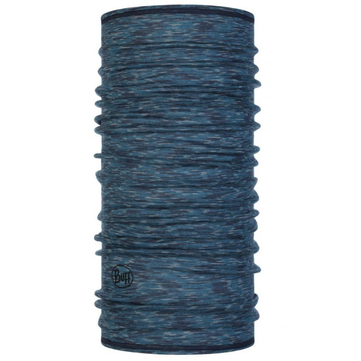 Бандана Buff Lightweight Merino Wool Lake Blue Multi Stripes, one size фото 1