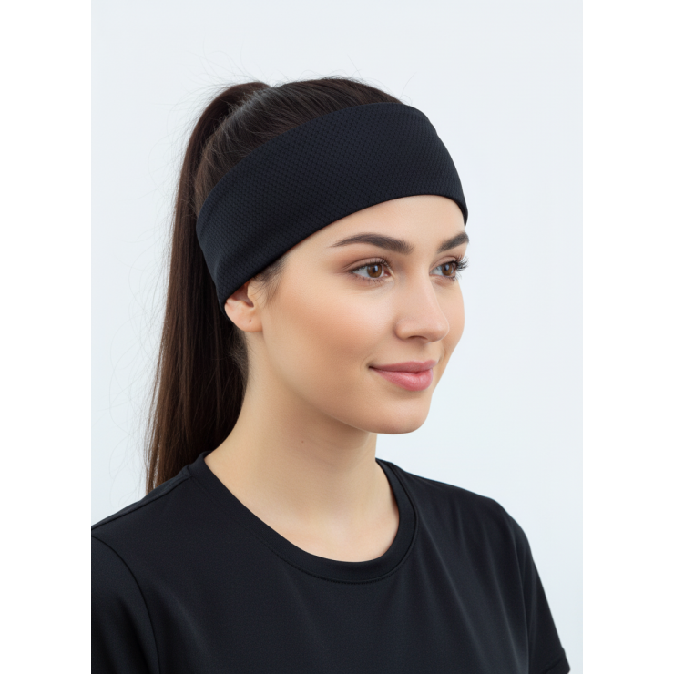 Повязка летняя облегчённая (UNI) черный фото 2
