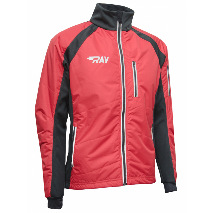 Куртка утеплённая туристическая  RAY  WS модель OUTDOOR (UNI) бордовый/черный фото 1