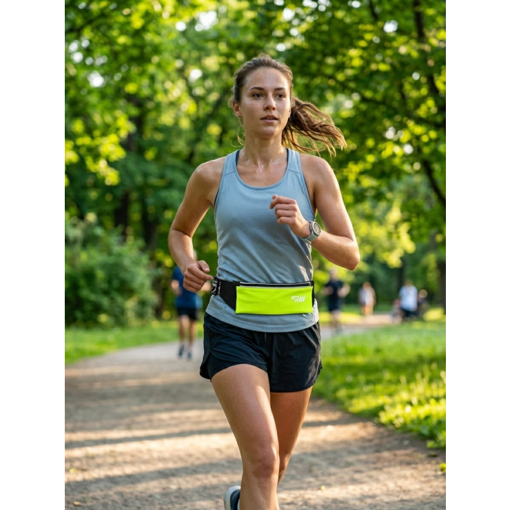 Сумка поясная RAY узкая, салатовый фото 6