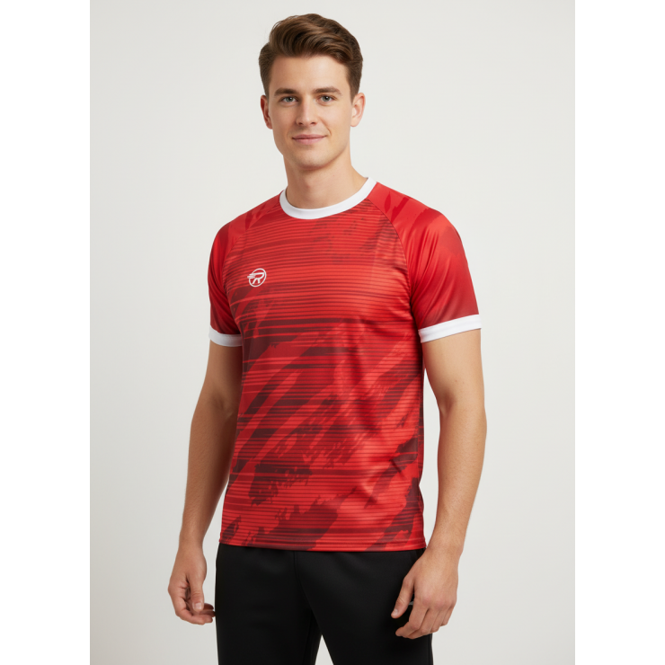 Футболка RAY (Men) принт красный фото 1