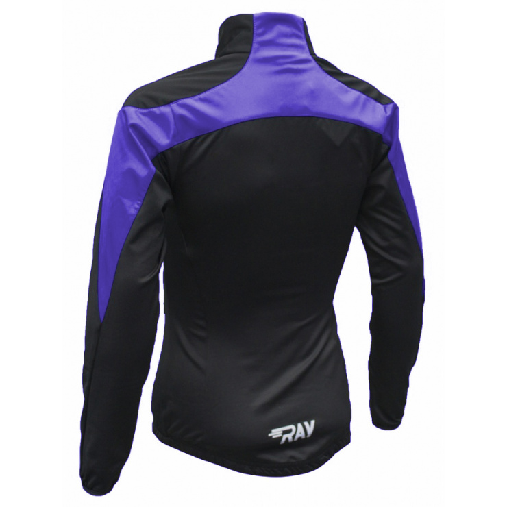Куртка разминочная RAY WS модель PRO RACE (Kids) фиолетовый/черный фото 2