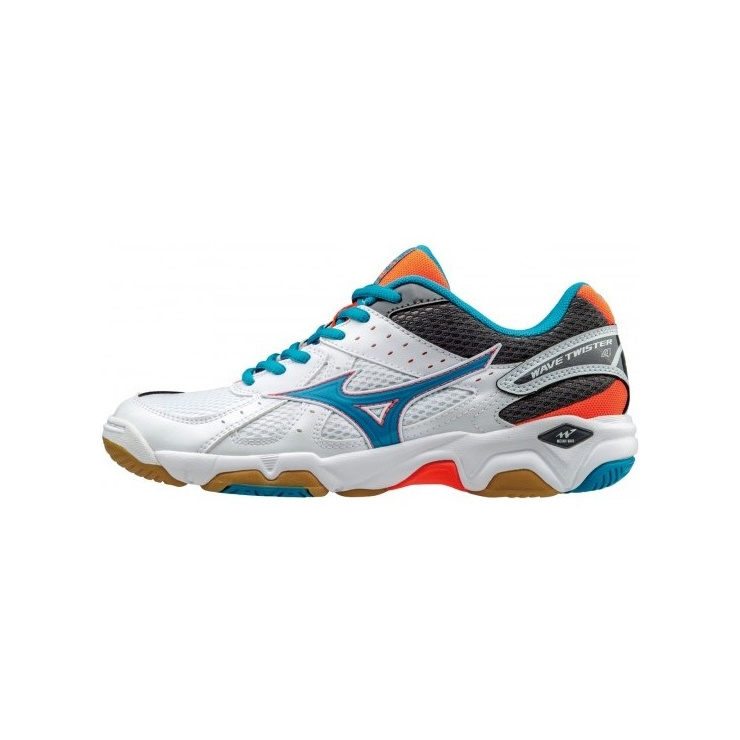 Кроссовки MIZUNO WAVE TWISTER 4 (W), белый/голубой/коралловый фото 1