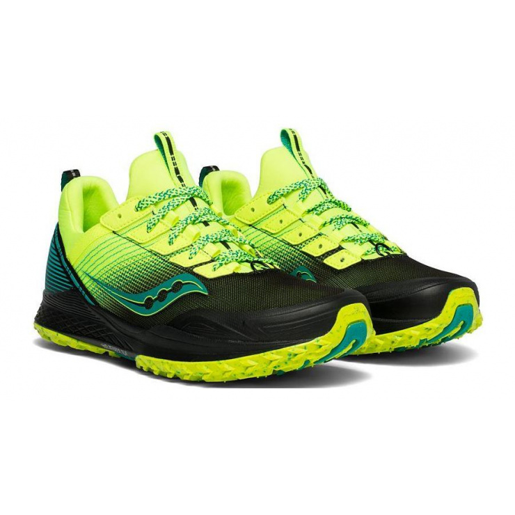 Кроссовки Saucony MAD RIVER TR Citron/Black (2019-20) фото 1