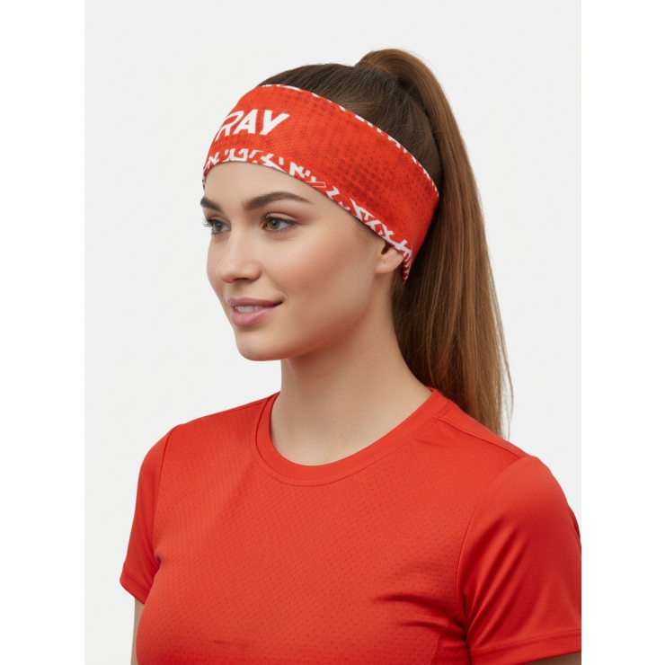 Повязка летняя облегчённая (UNI) принт  Team Ray men, красный фото 3