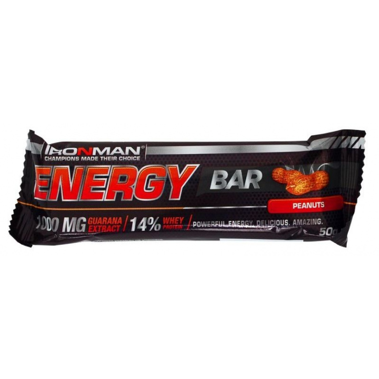 Батончик IRONMAN Energy Bar с гуараной 50гр. фото 2