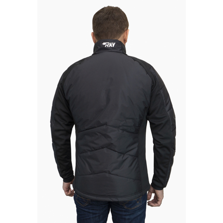 Куртка утеплённая туристическая  RAY  WS модель OUTDOOR (UNI) черный черная молния фото 2