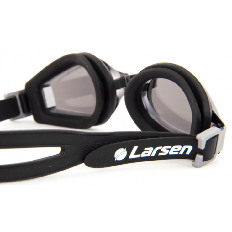 Очки плавательные Larsen R1229UV черный (силикон) фото 4