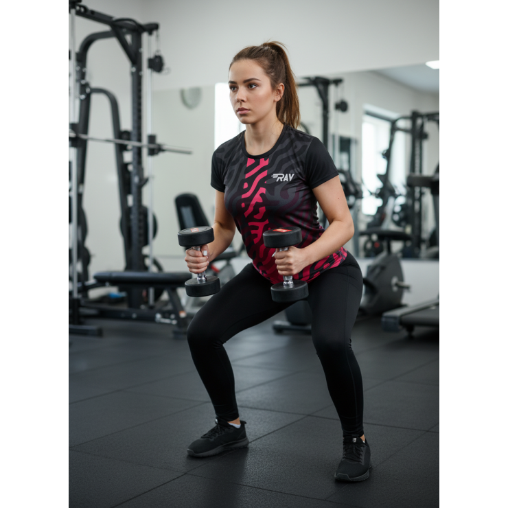 Футболка RAY (Woman) принт тигр розовый/розовый фото 3