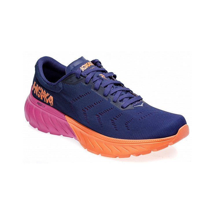 Кроссовки женские Hoka W MACH 2 MEDIEVAL BLUE / VERY BERRY фото 5