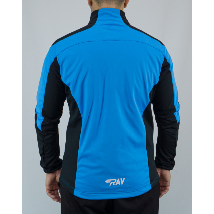 Куртка разминочная RAY WS модель RACE (UNI) голубой/черный  фото 6