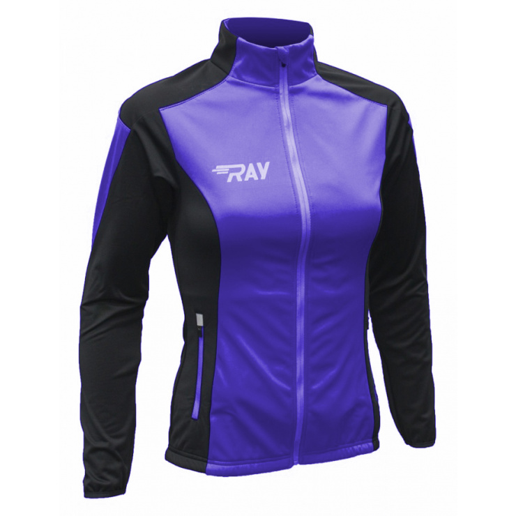 Куртка разминочная RAY WS модель PRO RACE (Kids) фиолетовый/черный фото 1