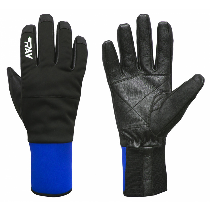 Перчатки RAY RY-06-801 Blue/Black (голубой/чёрный) фото 1