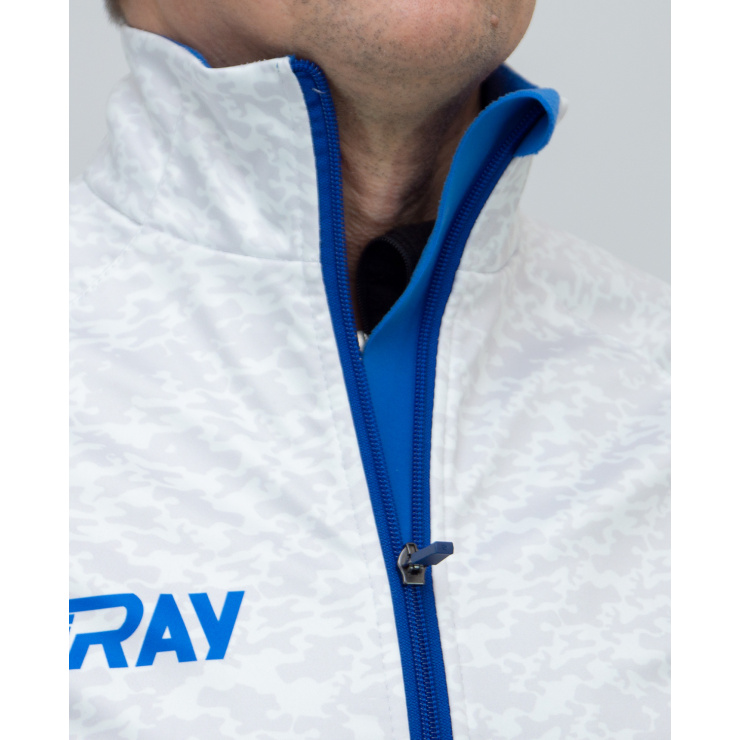 Куртка разминочная RAY WS модель PRO RACE (Men) принт "Патриот_1синий"  фото 3