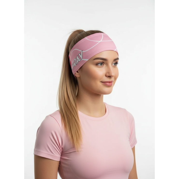 Повязка летняя облегчённая (UNI)  принт Pink фото 2