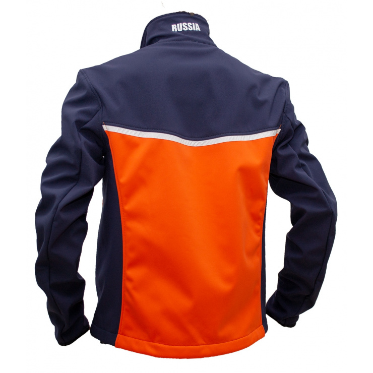 Куртка разминочная RAY модель ACTIVE SPORT (Men) оранжевый/темно синий фото 2