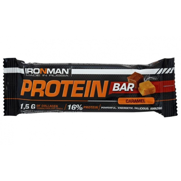 Батончик IRONMAN Protein Bar с колллагеном 35гр. :: Энергетические ...