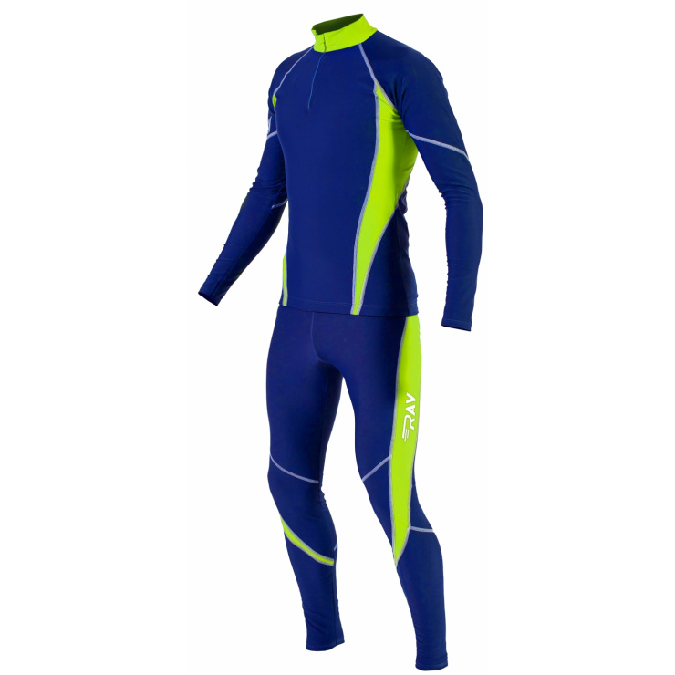 Комбинезон лыжный гоночный RAY модель STAR (UNI) синий/лимонный фото 1