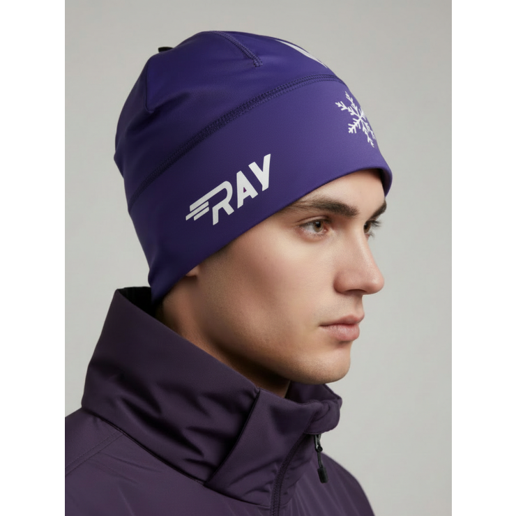 Шапочка RAY модель RACE материал термо-бифлекс фиолетовый фото 1