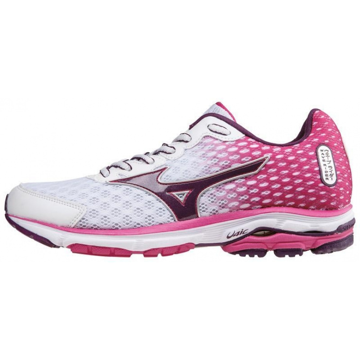 Кроссовки MIZUNO WAVE RIDER 18 (W), белый/сиреневый/фиолетовый фото 1