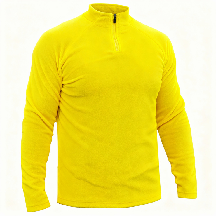 Лонгслив RAY (Men) воротник стойка флис, желтый фото 1