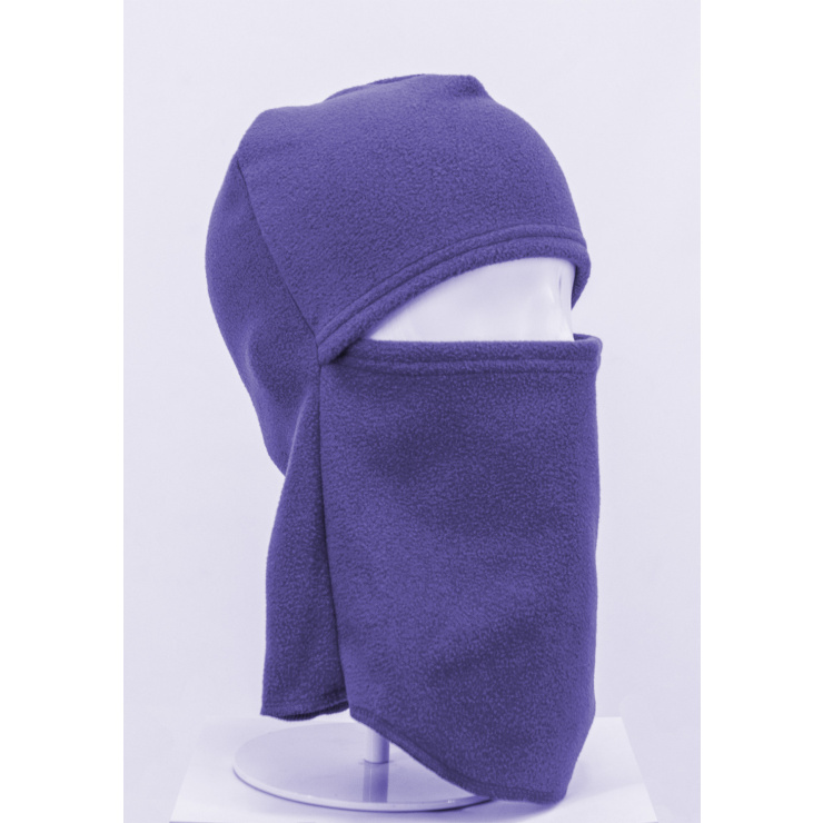 Маска ветрозащитная (шлем) флис, фиолетовый фото 3