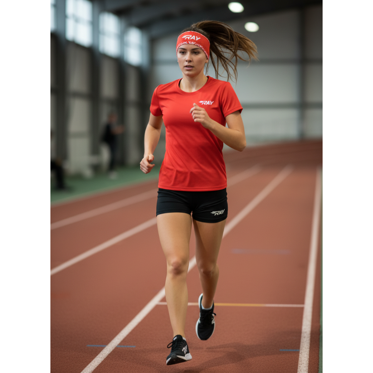 Повязка летняя облегчённая (UNI) принт  Team Ray men, красный фото 4