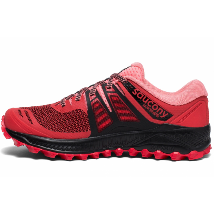 Кроссовки Saucony PEREGRINE ISO Hibiscus / Black (W) (2019) фото 2