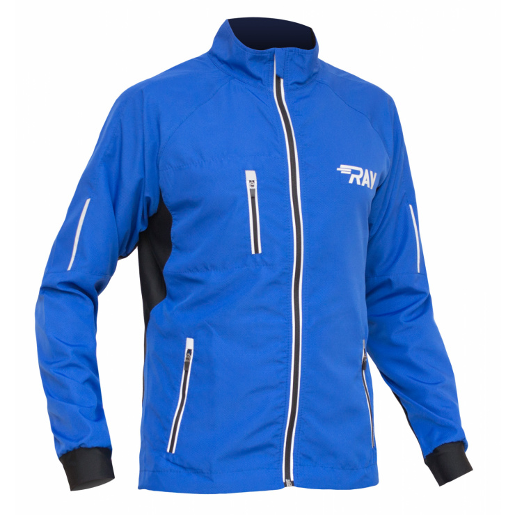Куртка беговая RAY SPORT (летняя) синий/черный фото 1