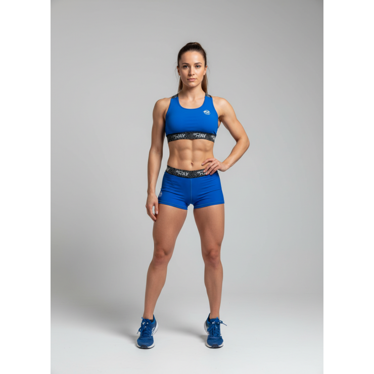 Шорты RAY компрессионные укороченные (Women) василек фото 3