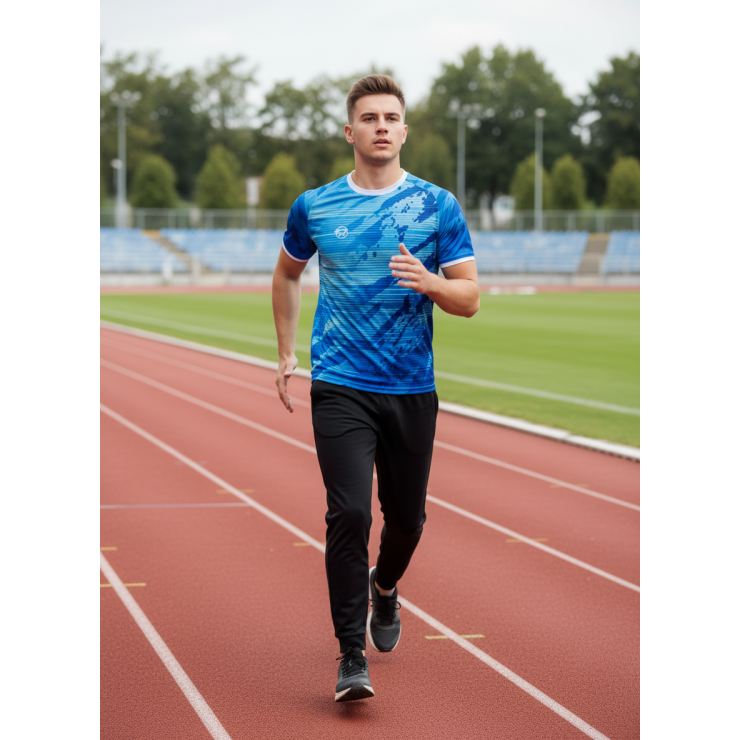 Футболка RAY (Men) принт голубой фото 3