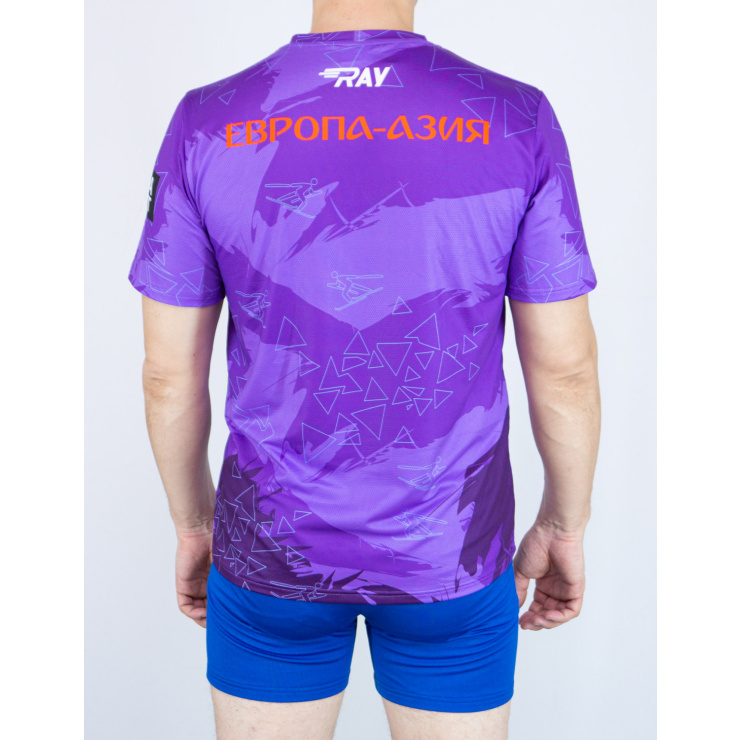Футболка RAY (Men) принт, фиолетовый фото 2
