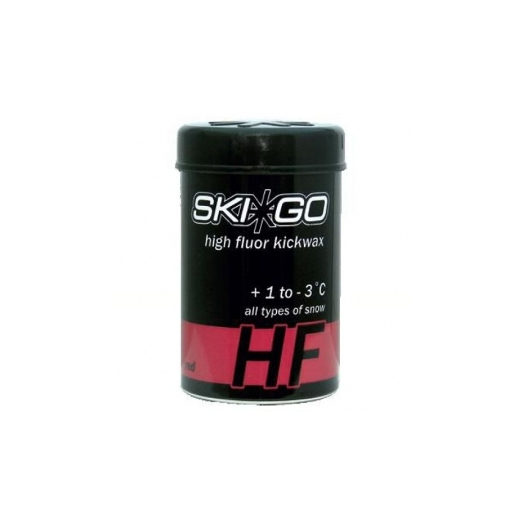 Мазь держания SkiGo HF Kickwax Red +1/-3 (для всех видов снега) 45гр. фото 1