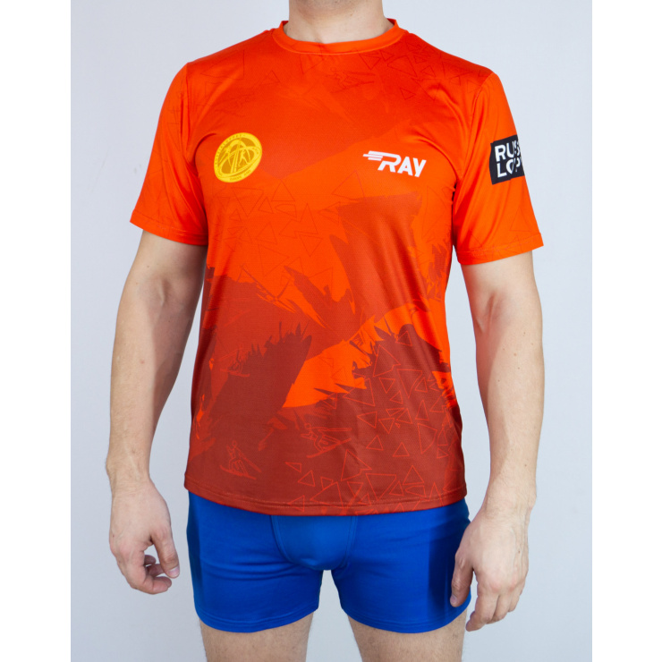 Футболка RAY (Men) принт, красный фото 1