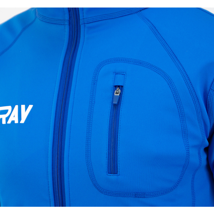 Куртка разминочная RAY WS модель STAR (UNI) василек/василек молния  фото 3