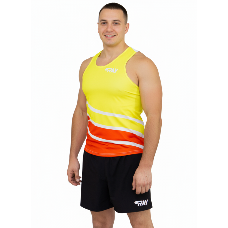 Майка спортивная RAY (Men) принт "Волны" фото 1