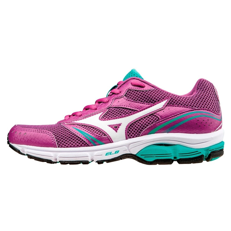 Кроссовки MIZUNO WAVE IMPETUS 3 (W), фиолетовый/белый/бирюзовый фото 1