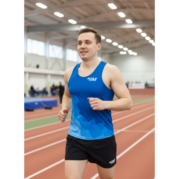 Майка спортивная RAY (Men) принт "Ice-blue" фото 5