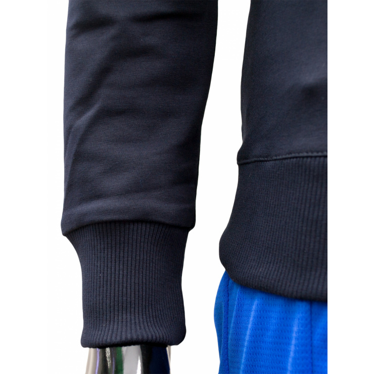 Толстовка RAY модель Классик без капюшона с одним логотипом (UNI) темно-синий фото 4