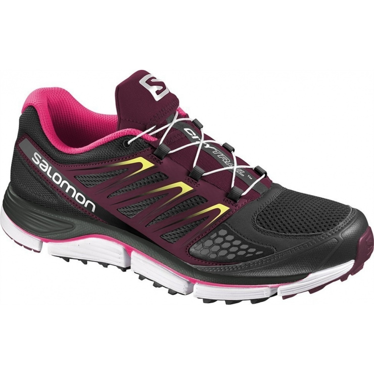 Кроссовки SALOMON X-WIND PRO W BLACK/Bordeaux/Fluid Pink фото 1