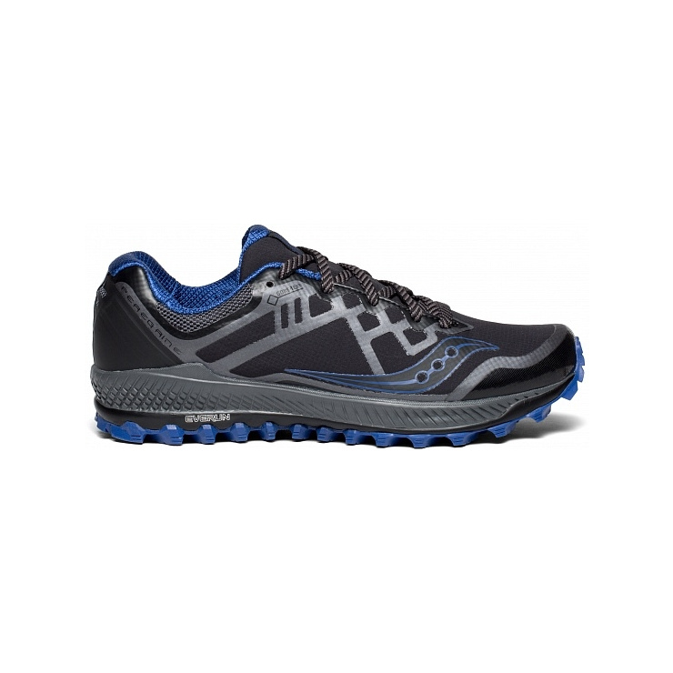 Кроссовки Saucony PEREGRINE 8 GTX BLK/GRY/BLU (2018-2019) фото 1